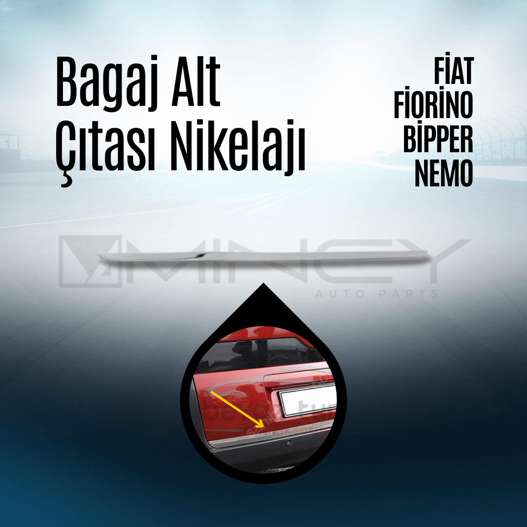 Bagaj Alt Çıtası Nikelajı Fiat Fiorino Bipper Nemo